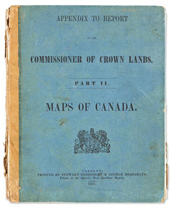 (CANADA.) Crown Land Office. Appendix to Report of the Commissioner of Crown Lands. Part II. Maps of Canada.